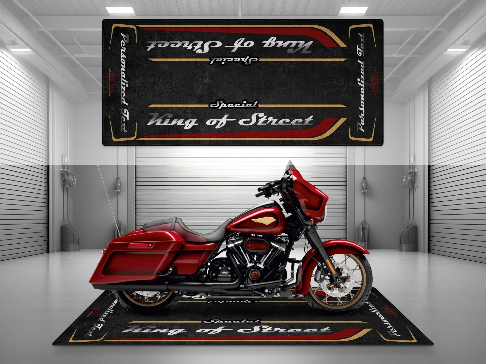 Motorcycle Mat for Cruiser Motorcycle "Special King of Street" - MM7345 - Image 18