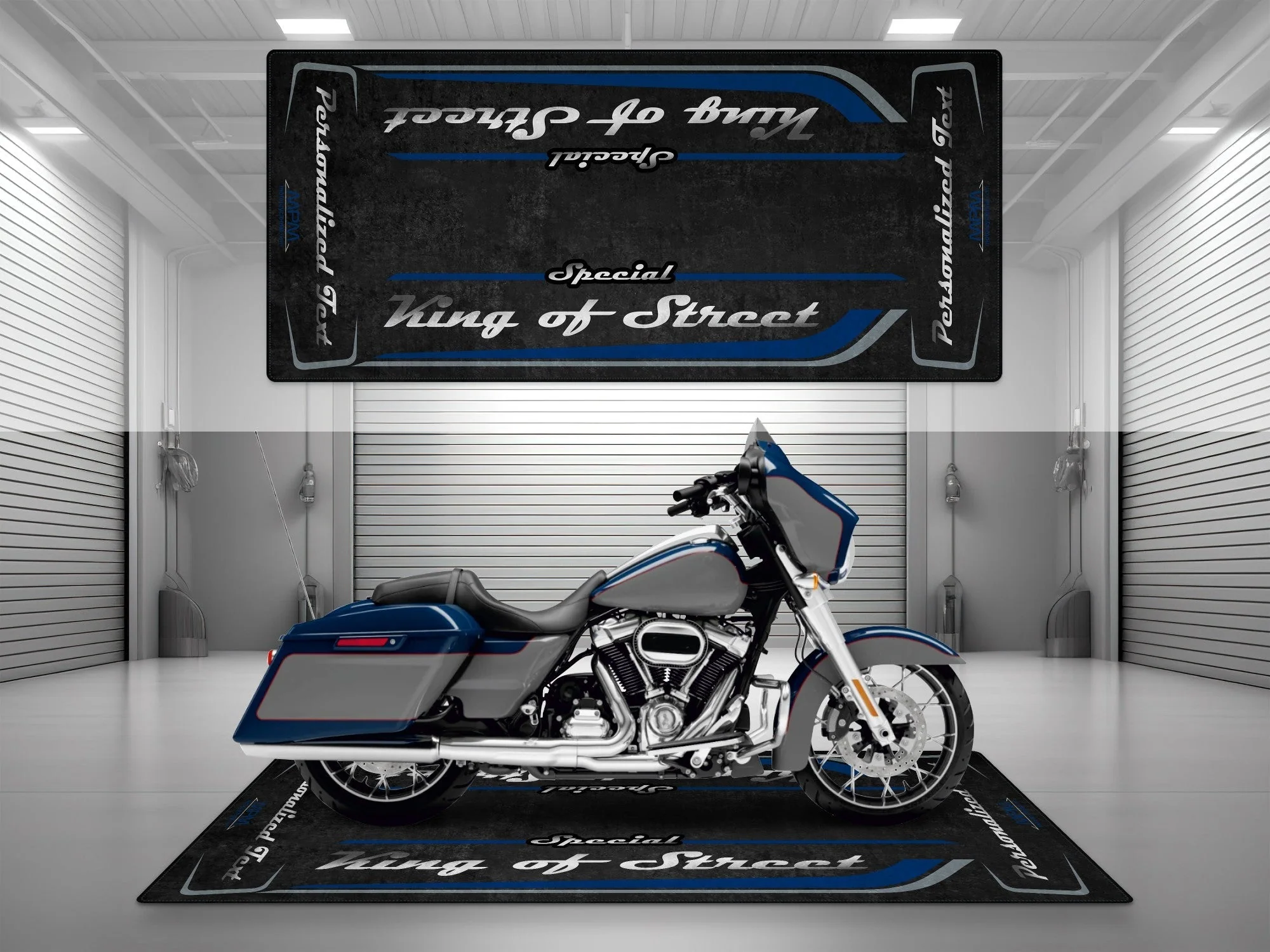 Motorcycle Mat for Cruiser Motorcycle "Special King of Street" - MM7345 - Image 20