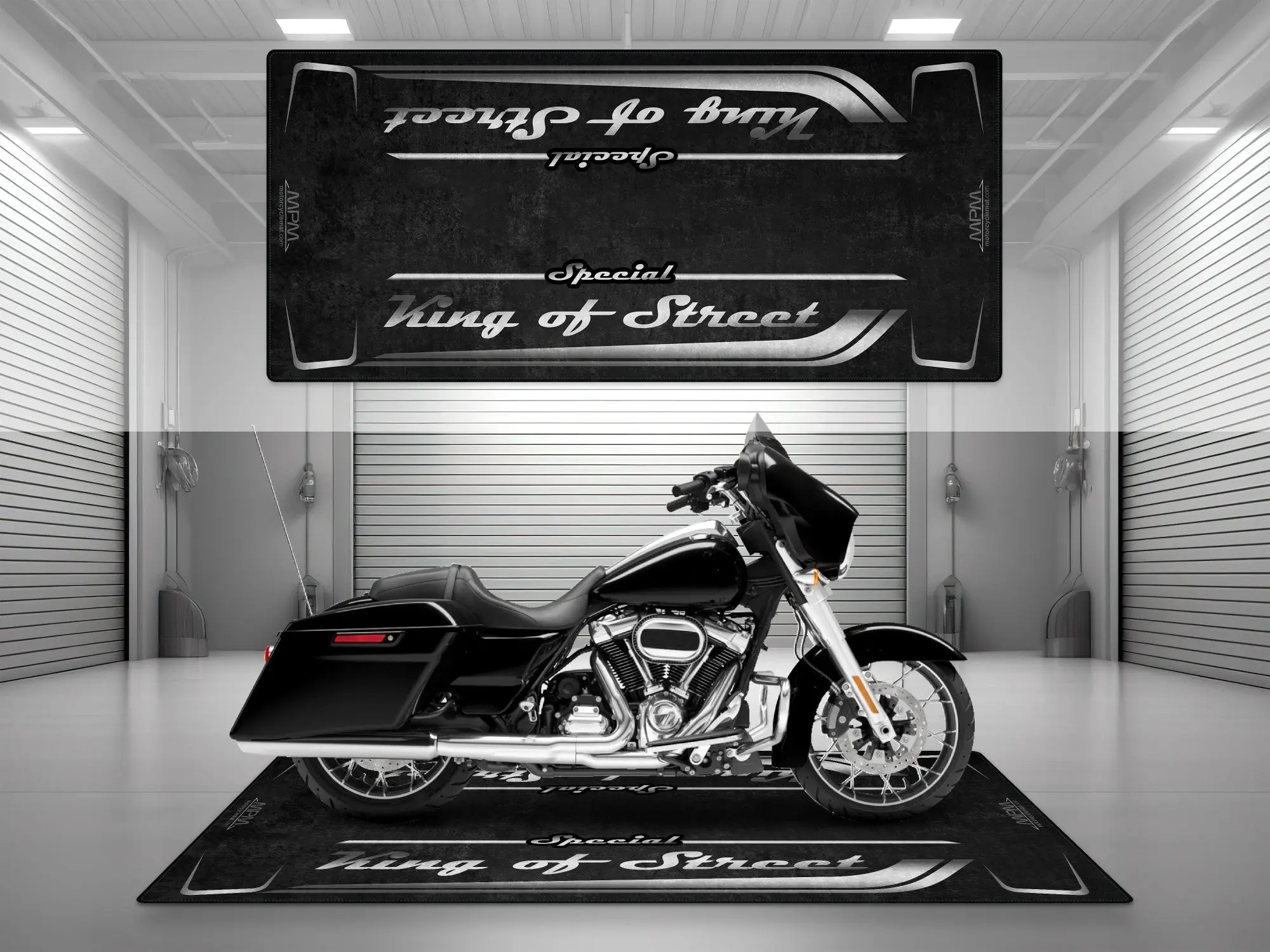 Motorcycle Mat for Cruiser Motorcycle "Special King of Street" - MM7345 - Image 4