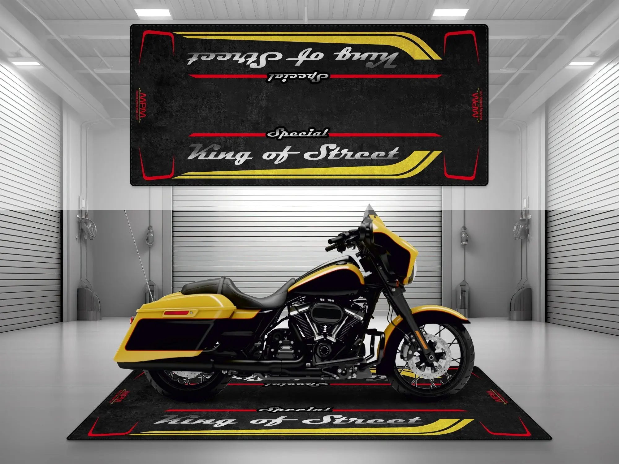 Motorcycle Mat for Cruiser Motorcycle "Special King of Street" - MM7345 - Image 6