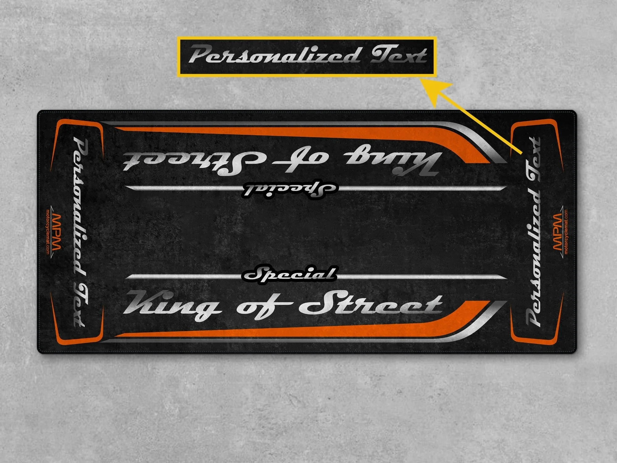 Motorcycle Mat for Cruiser Motorcycle "Special King of Street" - MM7345 - Image 8