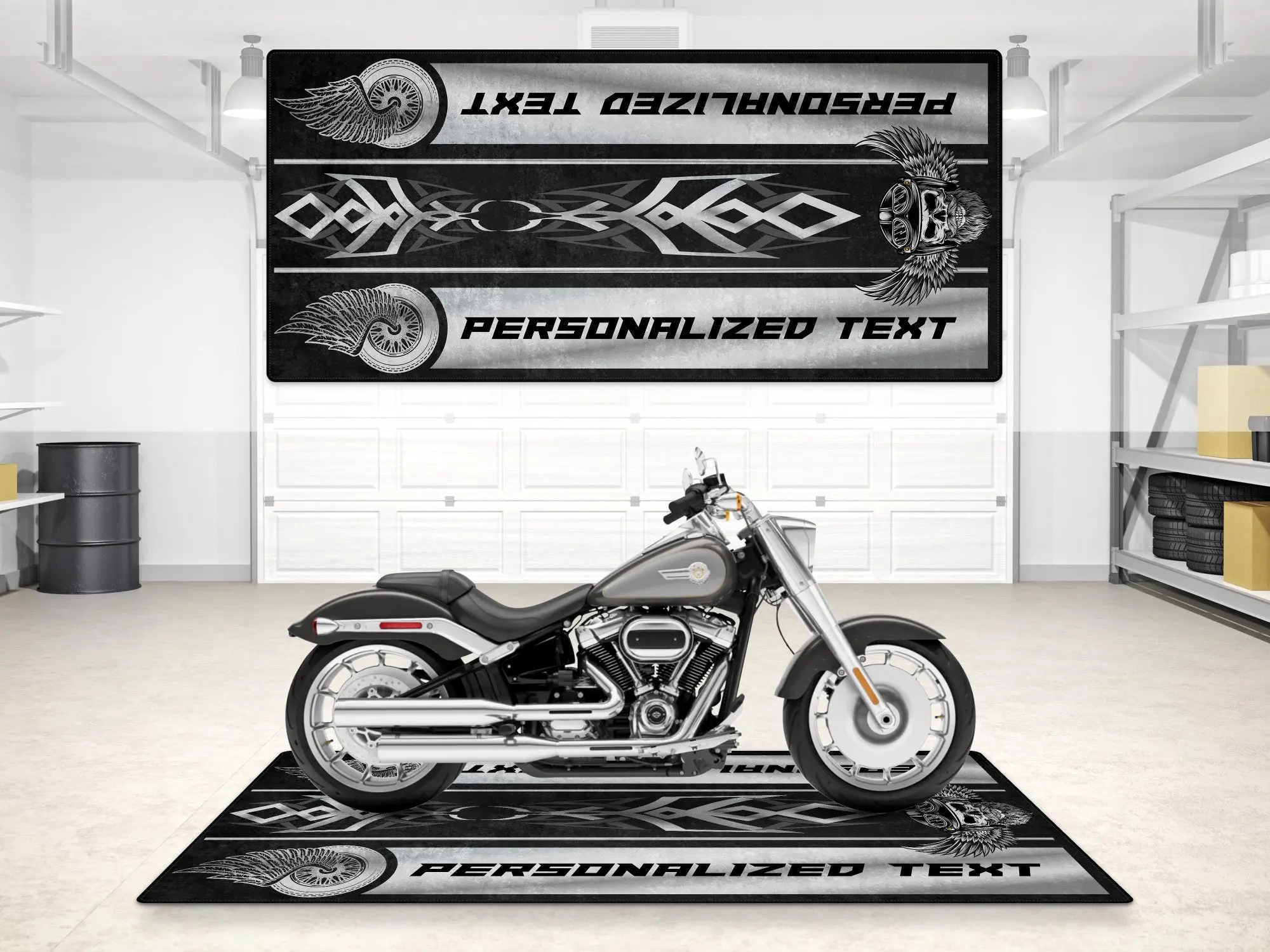 Motorcycle Mat For Cruiser Motorcycle "The Lord of Cool" - MM7308 - Image 11