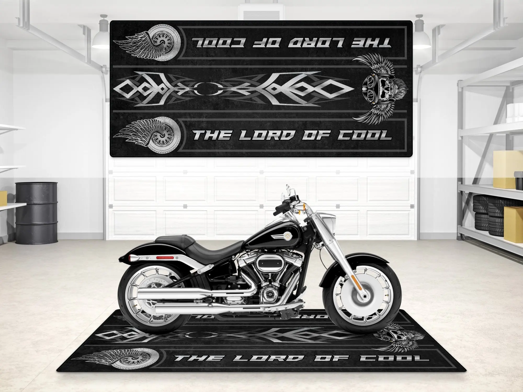 Motorcycle Mat For Cruiser Motorcycle "The Lord of Cool" - MM7308 - Image 13