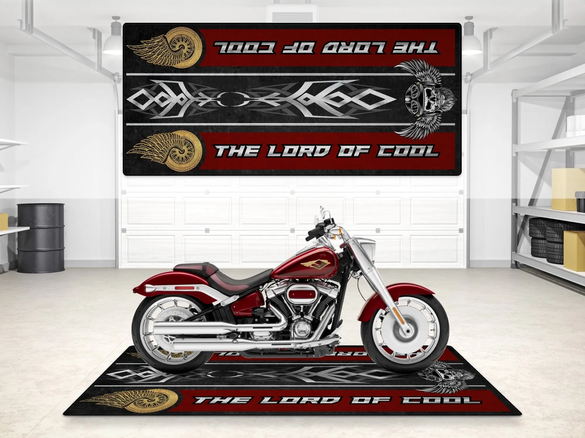 Motorcycle Mat For Cruiser Motorcycle "The Lord of Cool" - MM7308 - Image 5