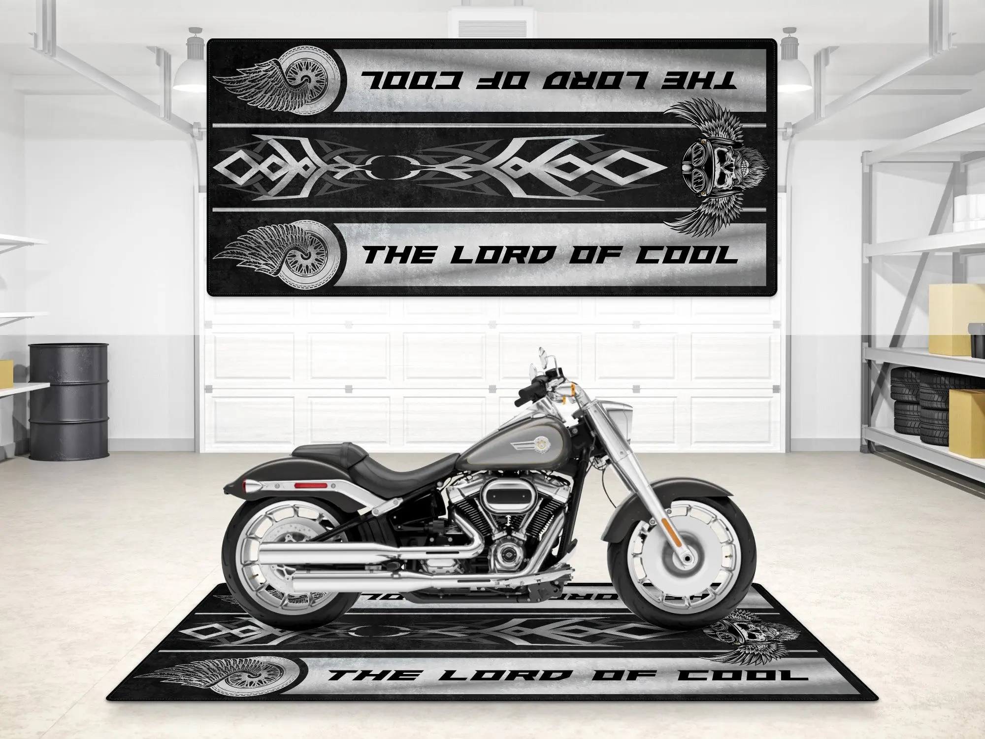 Motorcycle Mat For Cruiser Motorcycle "The Lord of Cool" - MM7308 - Image 9
