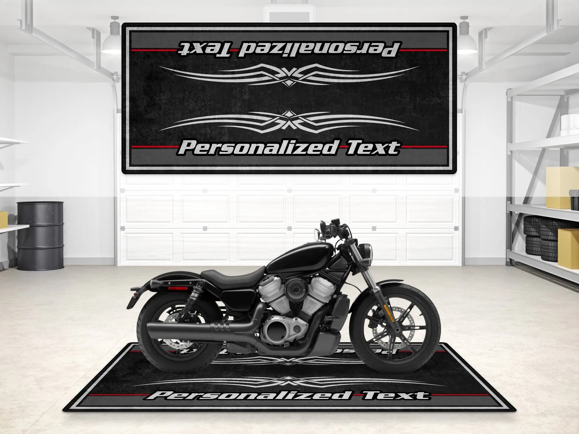 Motorcycle Mat for Cruiser Motorcycle "The Night King" - MM7300 - Image 3