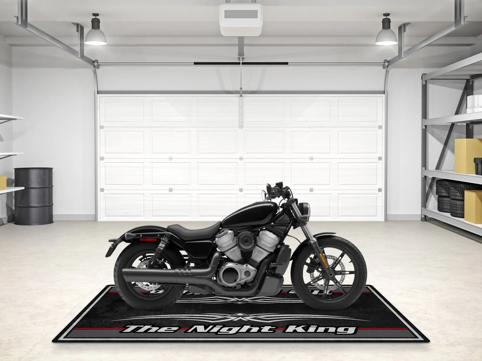 Motorcycle Mat for Cruiser Motorcycle "The Night King" - MM7300 - Image 5