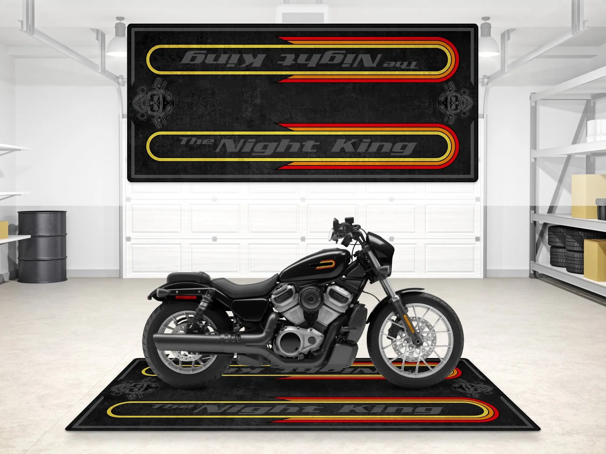 Motorcycle Mat For Cruiser Motorcycle "The Night King" - MM7301 - Image 11