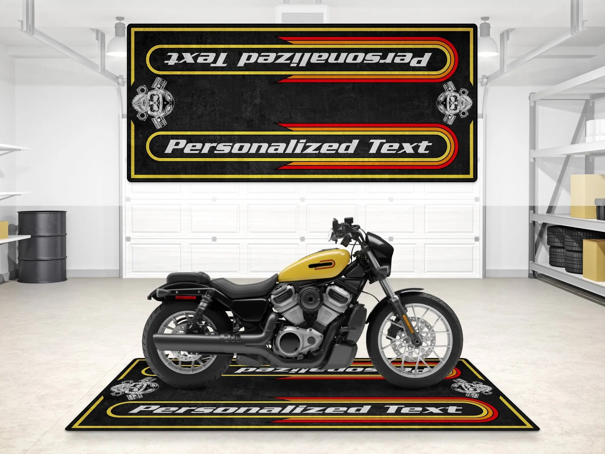Motorcycle Mat For Cruiser Motorcycle "The Night King" - MM7301 - Image 3