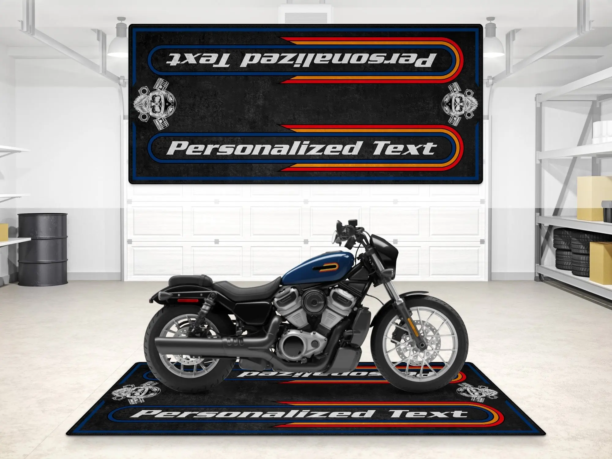 Motorcycle Mat For Cruiser Motorcycle "The Night King" - MM7301 - Image 8