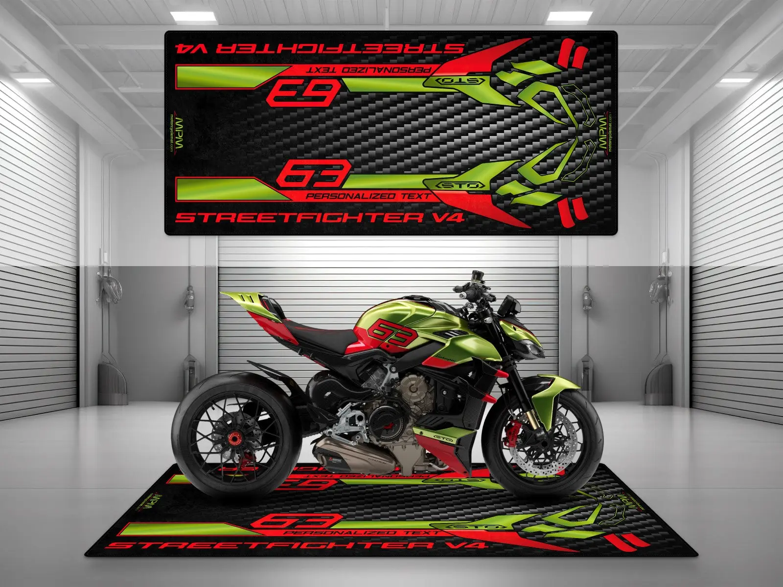 Motorcycle Mat for Ducati Streetfighter V4 Lamborghini Edition - MM4115 - Image 3