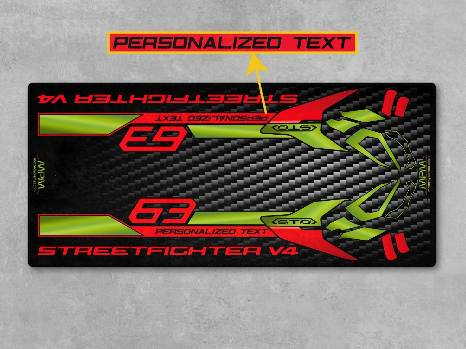 Motorcycle Mat for Ducati Streetfighter V4 Lamborghini Edition - MM4115 - Image 4