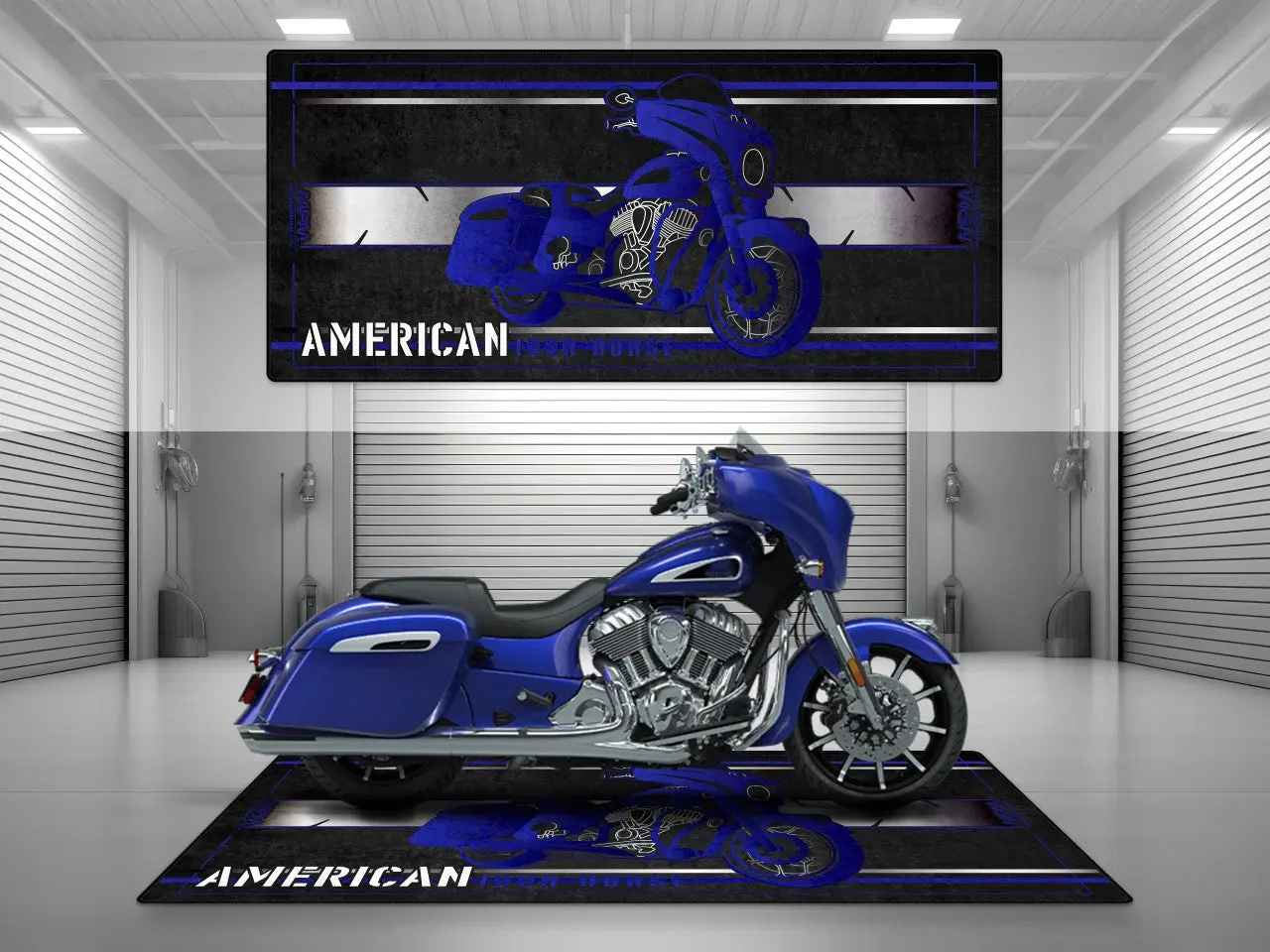 Motorcycle Mat for Indian Chieftain Motorcycle - U302 - Image 2
