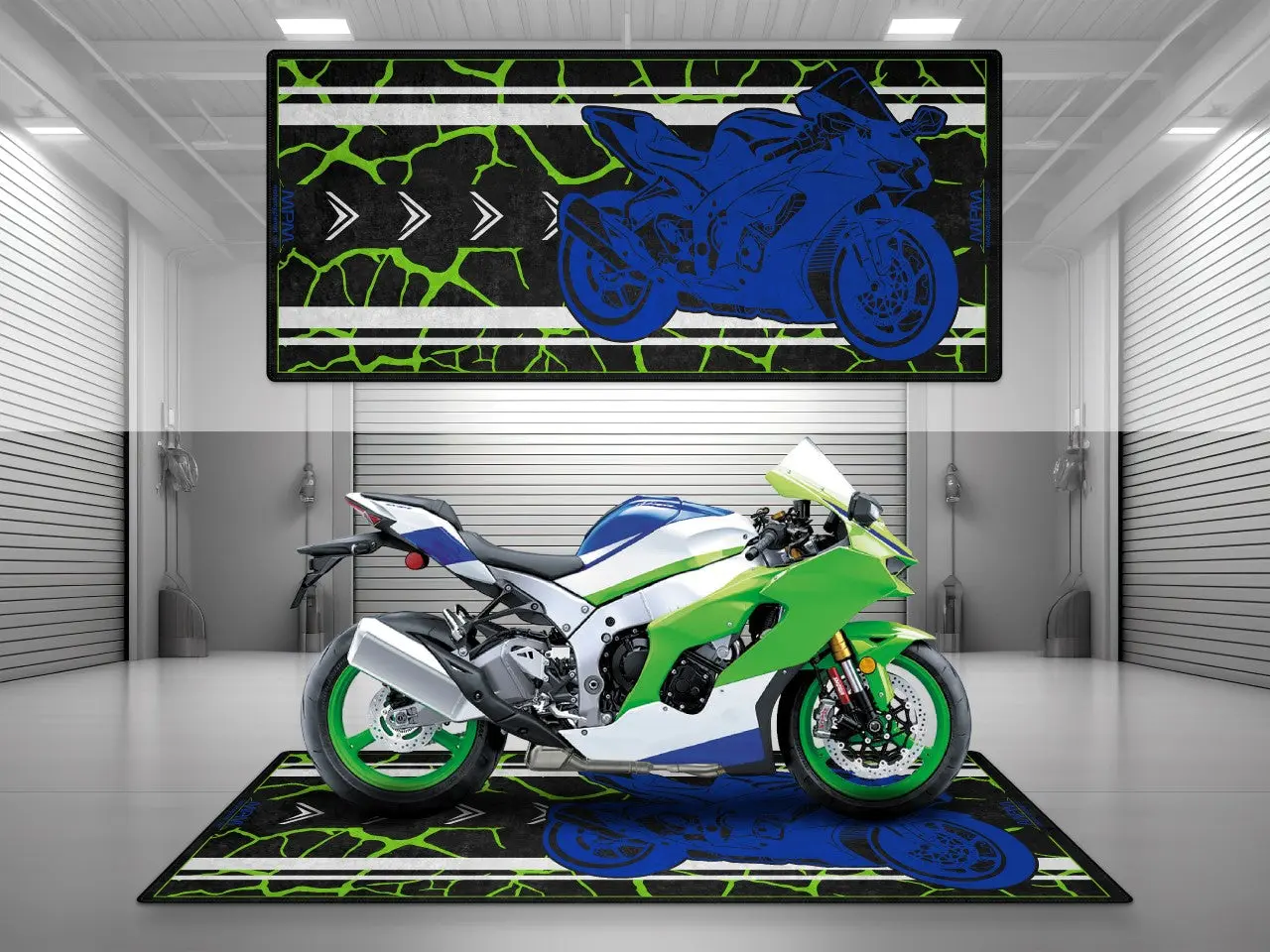Motorcycle Mat for Kawasaki Motorcycle - U202 - Image 3