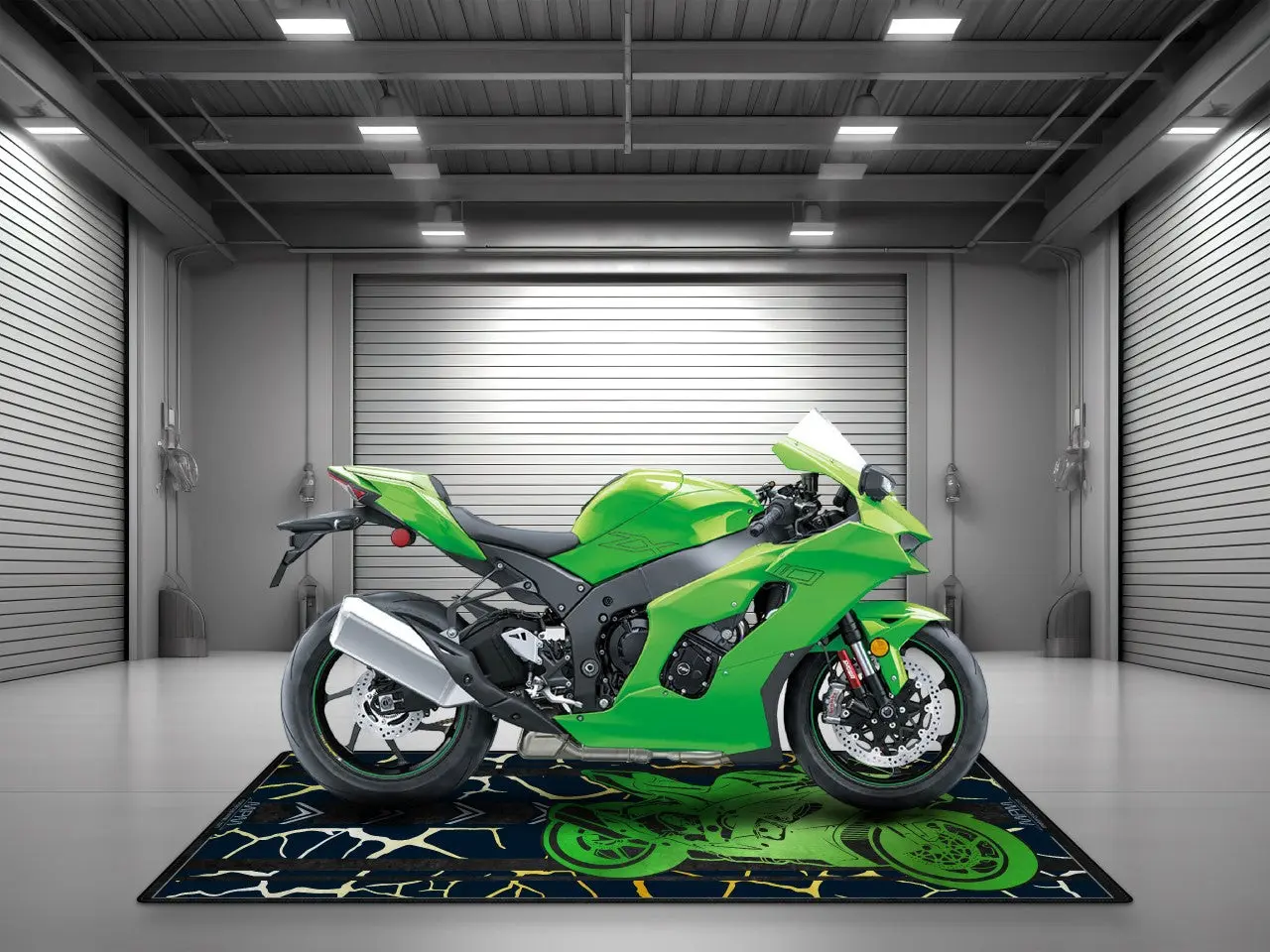 Motorcycle Mat for Kawasaki Motorcycle - U202 - Image 7