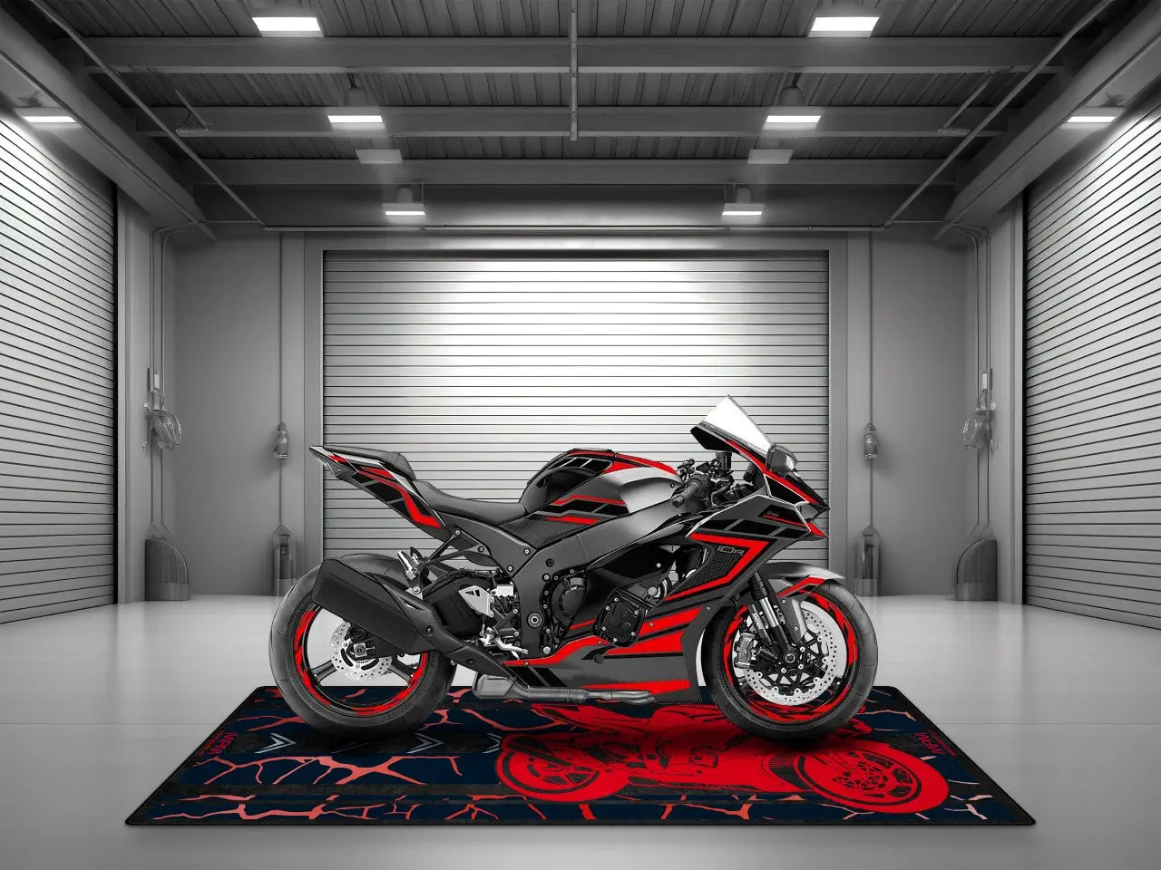 Motorcycle Mat for Kawasaki Motorcycle - U202 - Image 8