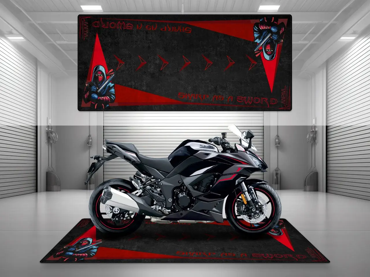 Motorcycle Mat for Kawasaki Ninja Motorcycle - U201 - Image 2