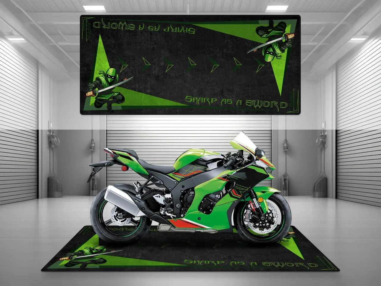 Motorcycle Mat for Kawasaki Ninja Motorcycle - U201 - Image 3