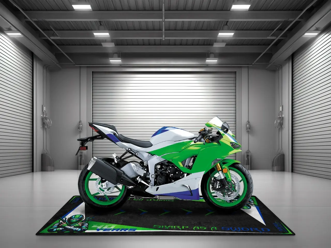 Motorcycle Mat for Kawasaki Ninja Motorcycle - U201 - Image 7
