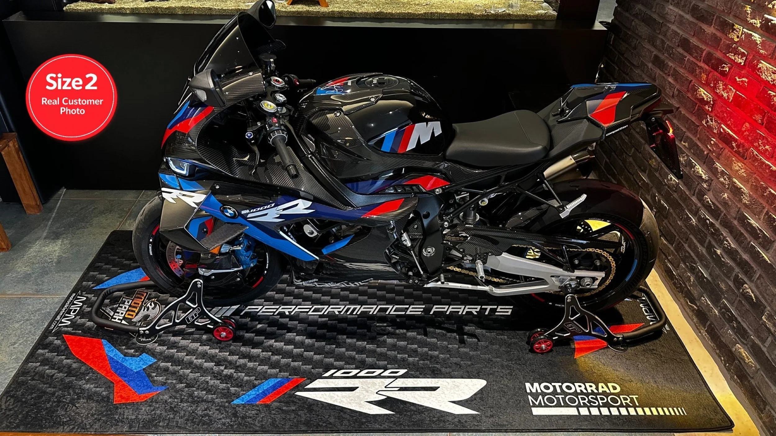 Motorcycle Mat for M1000RR Carbon Sportbike Motorcycle - MM7161 - Image 8