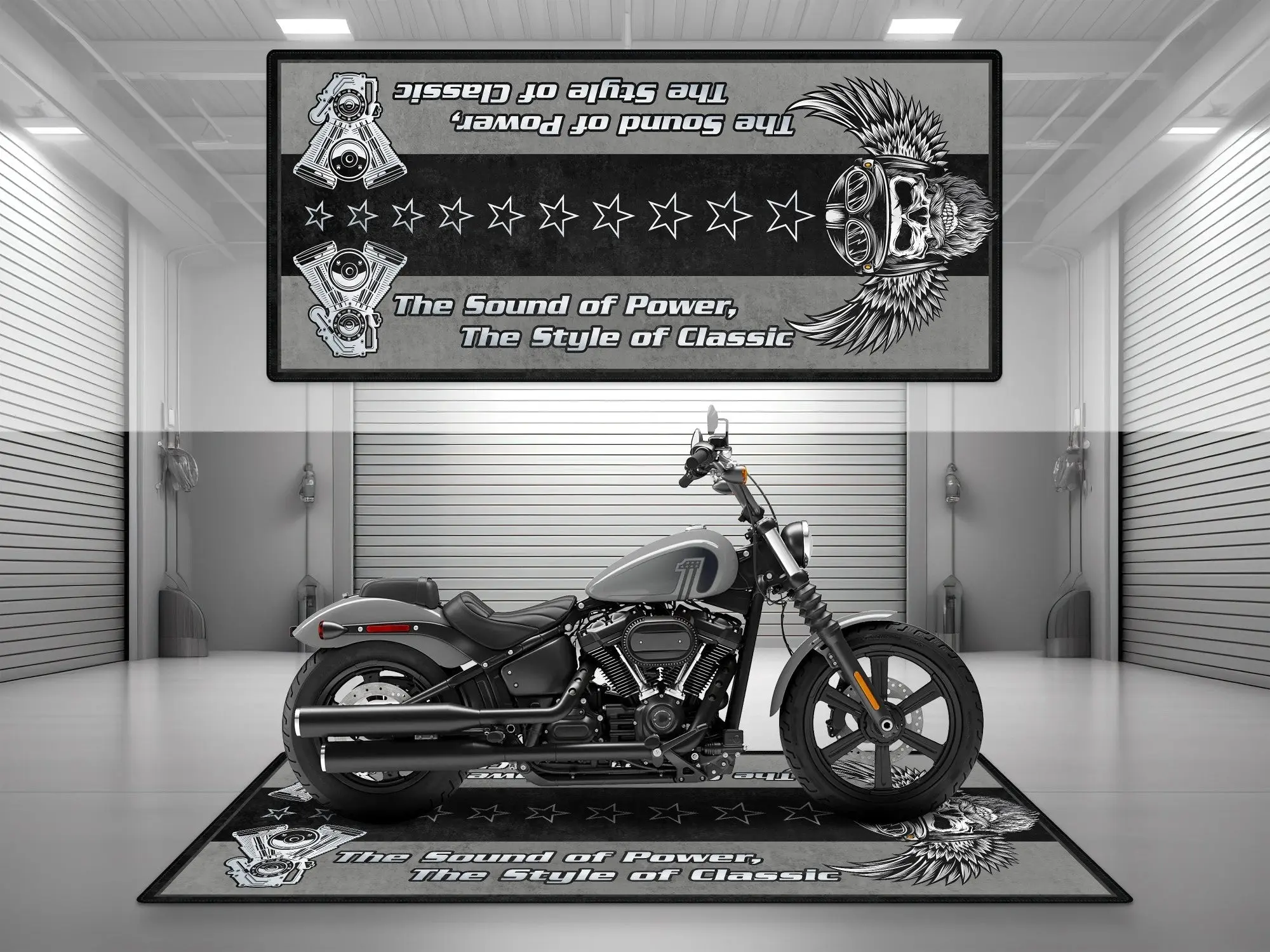 Motorcycle Mat for Motorcycle "The Sound of Power" - MM7304 - Image 3