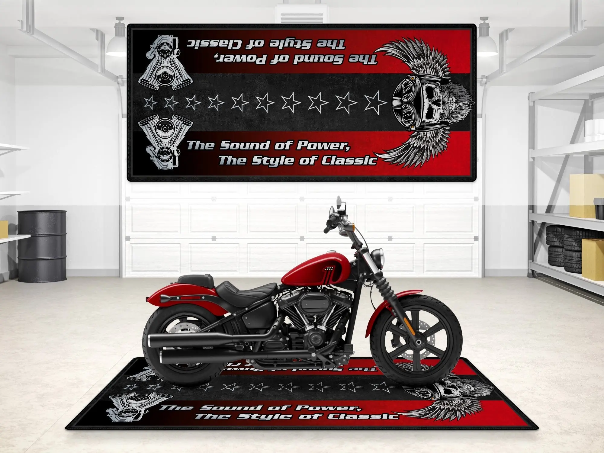 Motorcycle Mat for Motorcycle "The Sound of Power" - MM7304 - Image 6