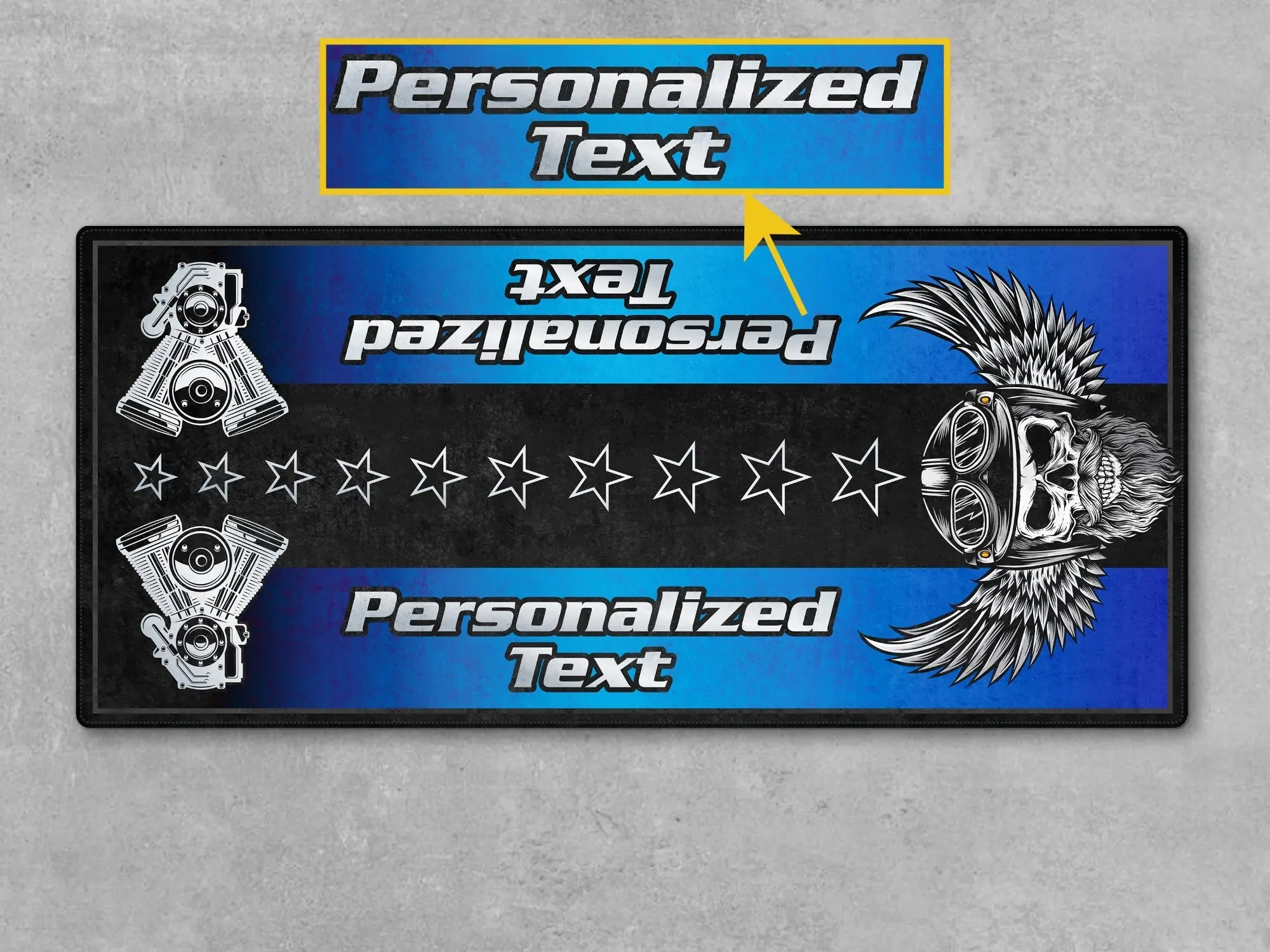 Motorcycle Mat for Motorcycle "The Sound of Power" - MM7304 - Image 7