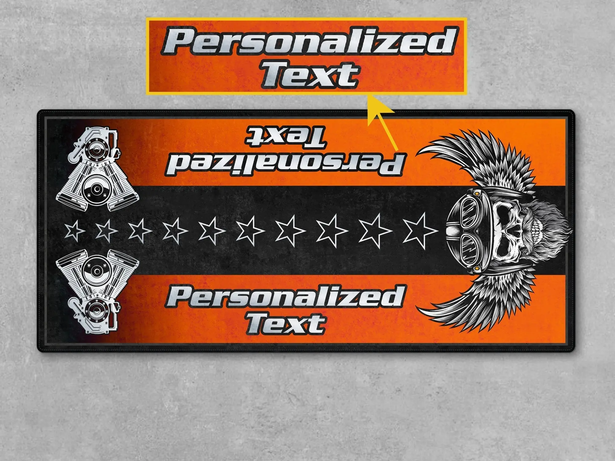 Motorcycle Mat for Motorcycle "The Sound of Power" - MM7304 - Image 8