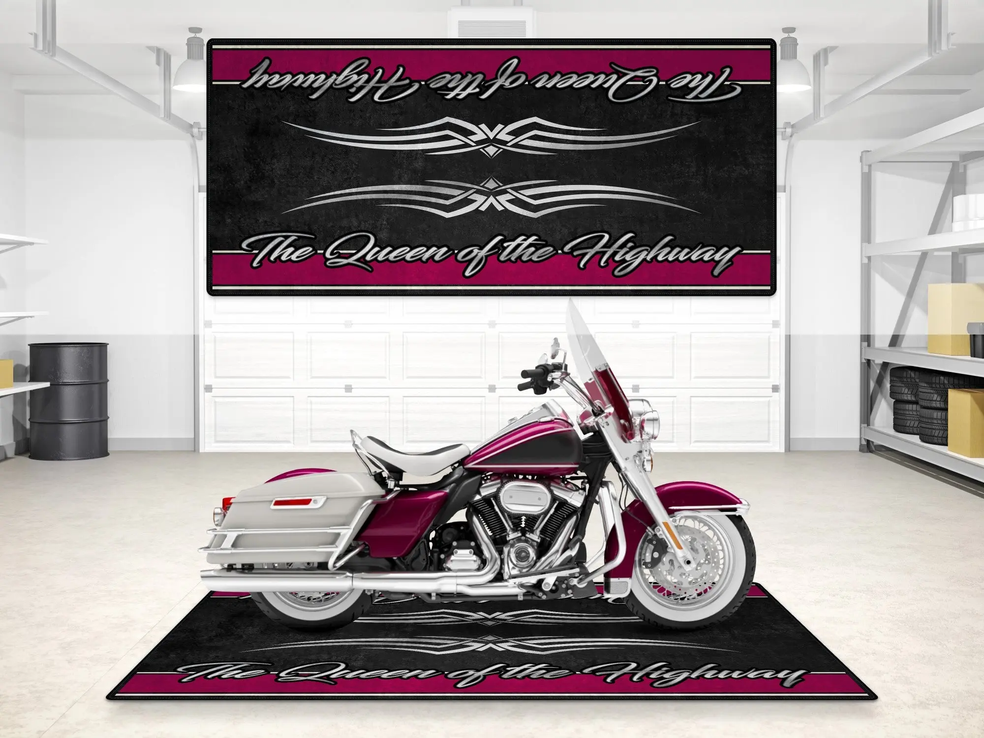 Motorcycle Mat for Touring Motorcycle "The Queen of the Highway" - MM7299 - Image 6