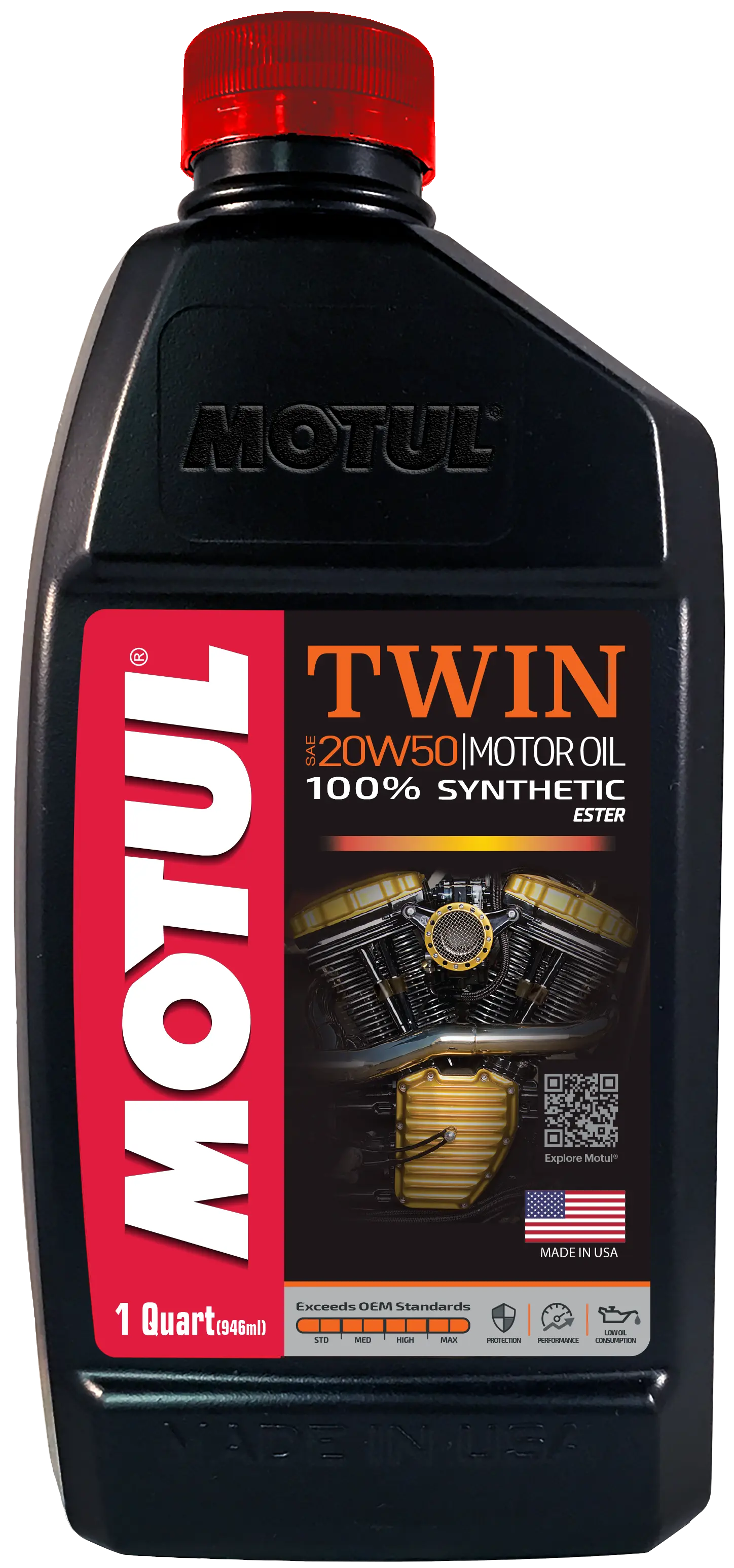 Motul Twin 100% Synthetic 20w50 Qt