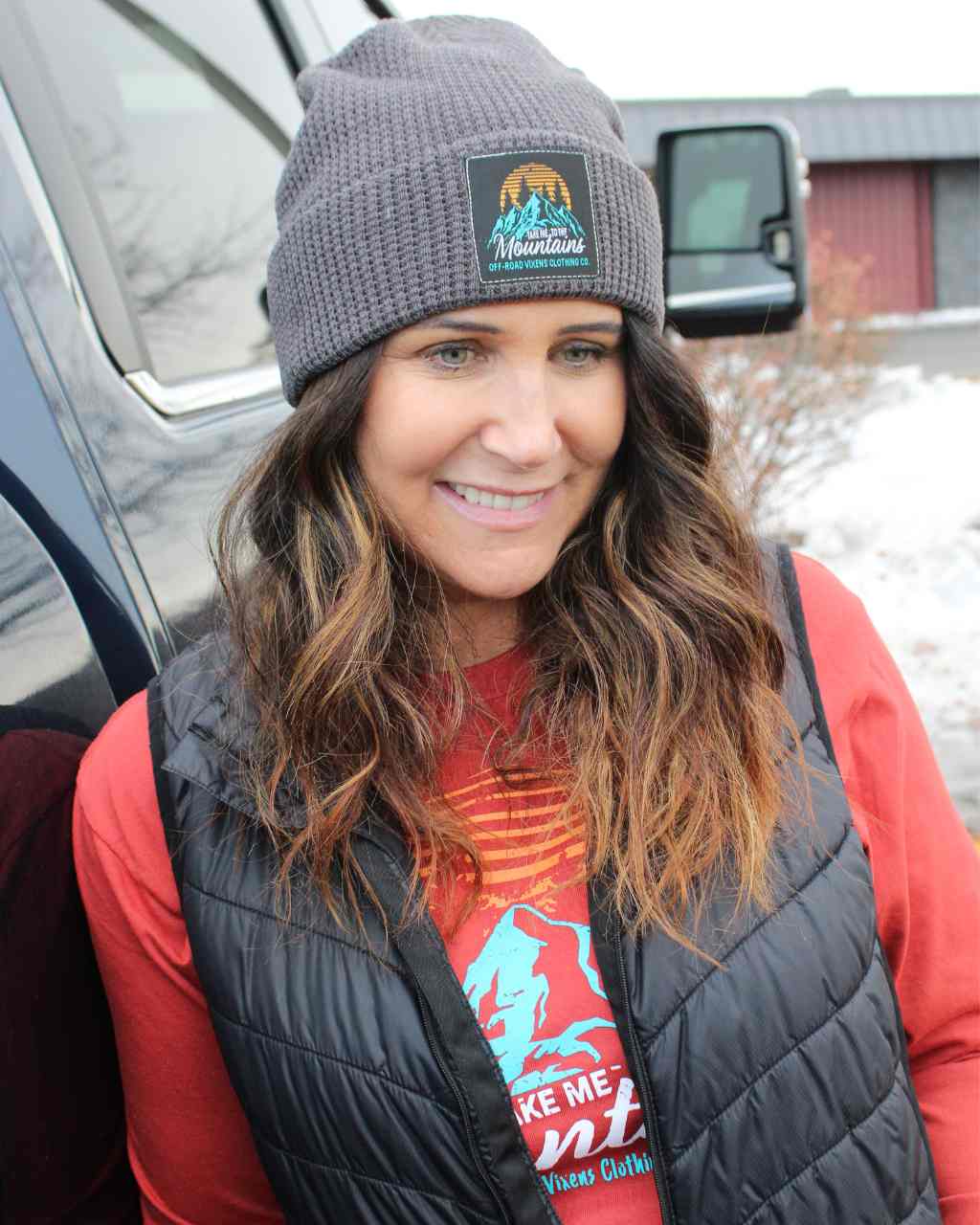 Off-Road Vixens Mountain Time Beanie - Image 3