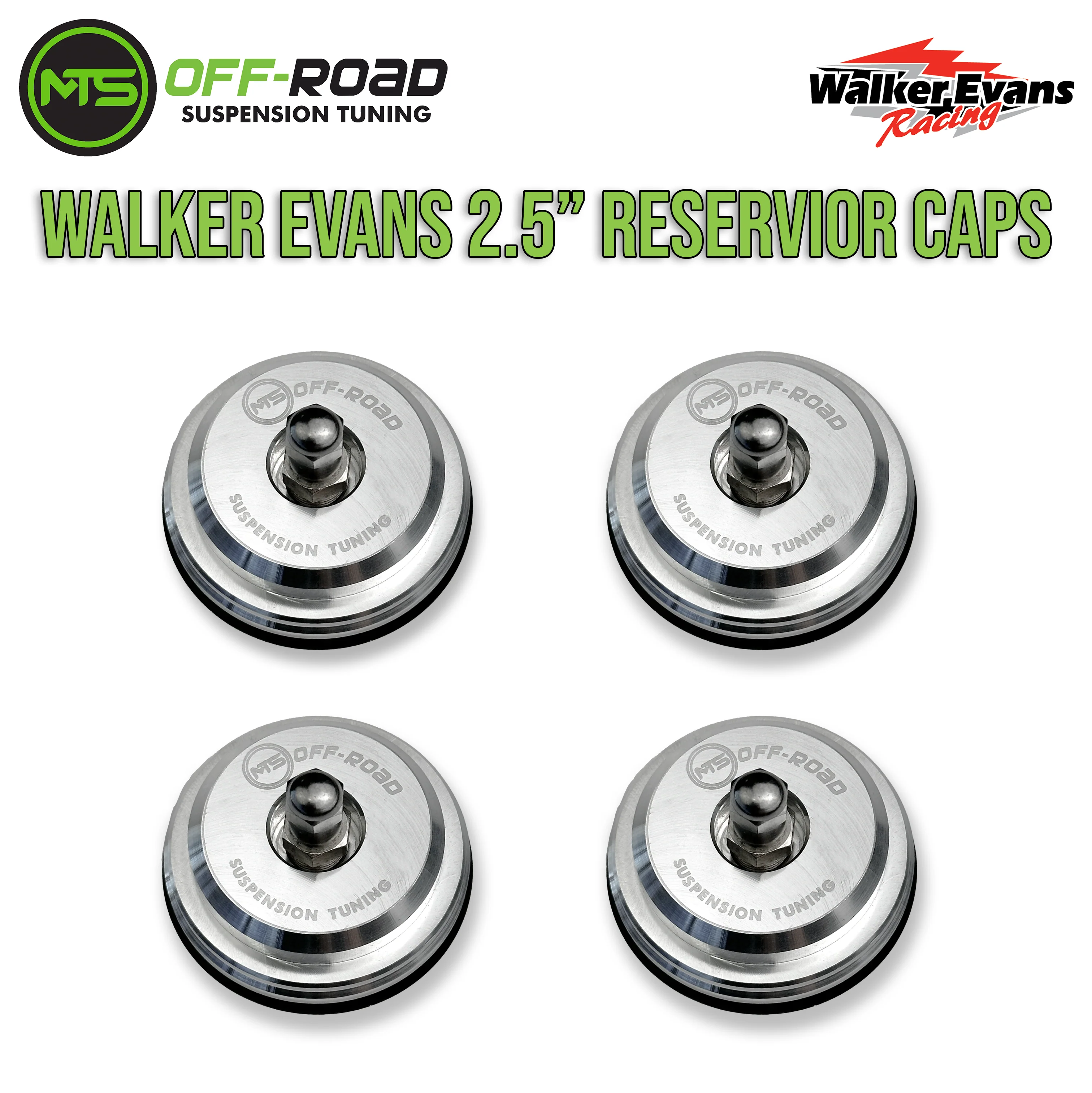MTS Off-Road Schrader Valve Reservoir Caps (FOR WALKER EVANS SHOCKS) - Image 3