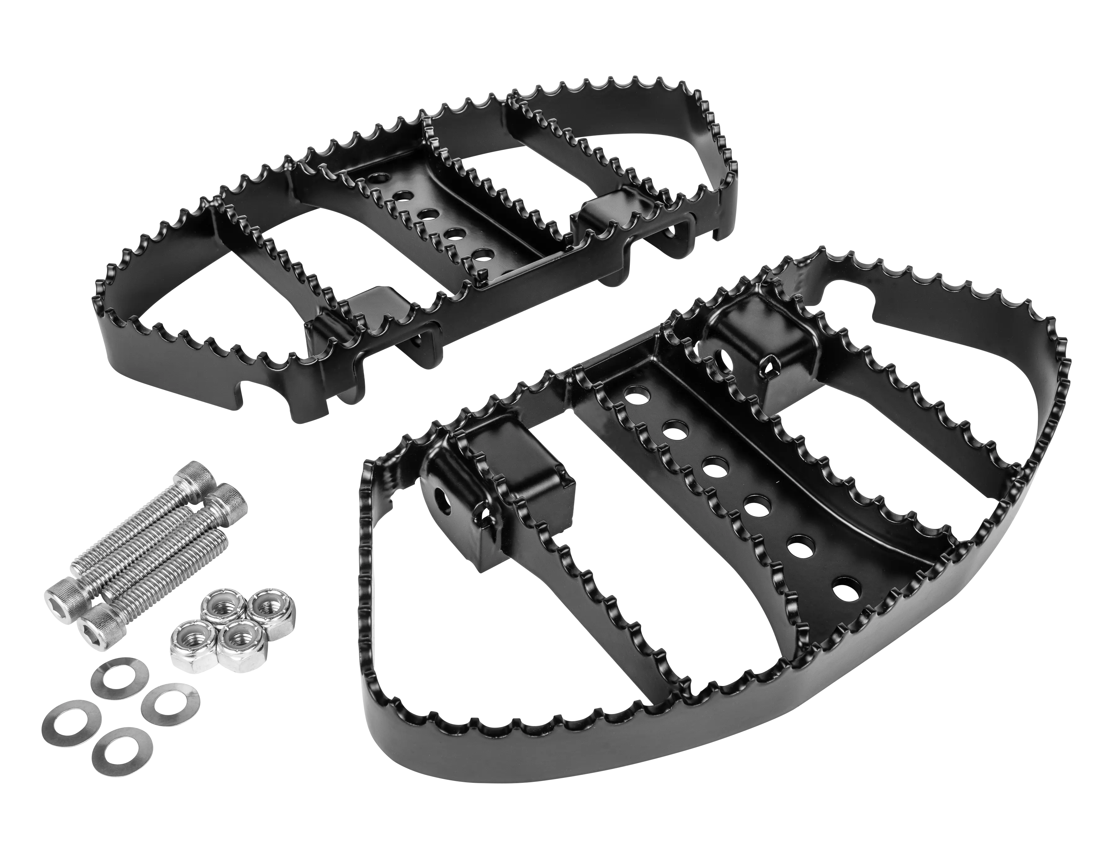 Burley MX Style Passenger Boards - Black - Harley Davidson | FLT