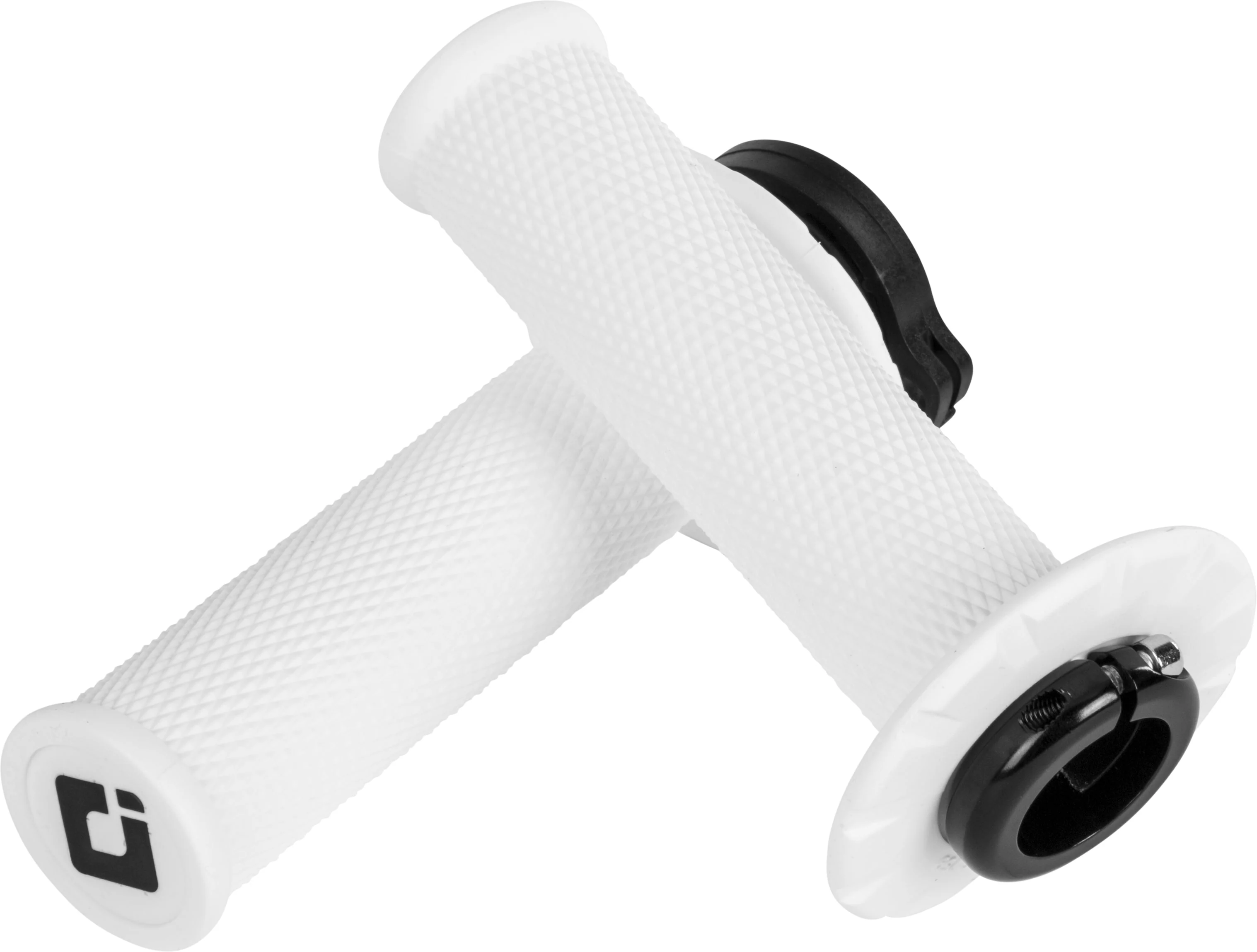 ODI MX V2 Lock On No Waffle Grips - White (Pro Soft) - Image 2