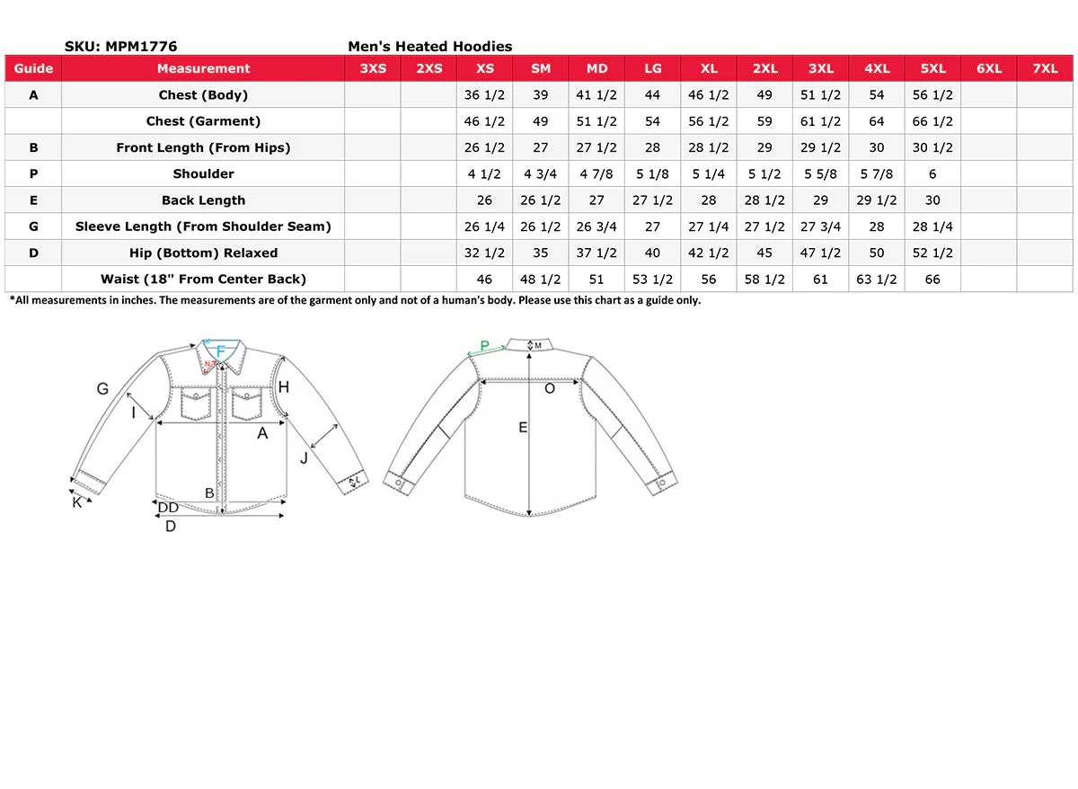 Nexgen Heat MPM1776SET Men's Camouflaged Heated Zipper Hoodies - Warming Camo Hoodie for Hunting w/ Battery - Image 10