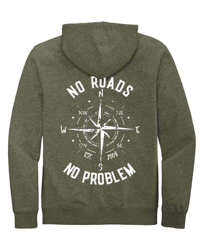 No Roads Unisex Zip Up Hoodie - Image 7