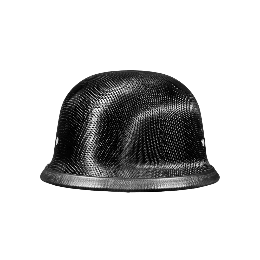 Novelty German Helmet - Grey Carbon Fiber - Image 3