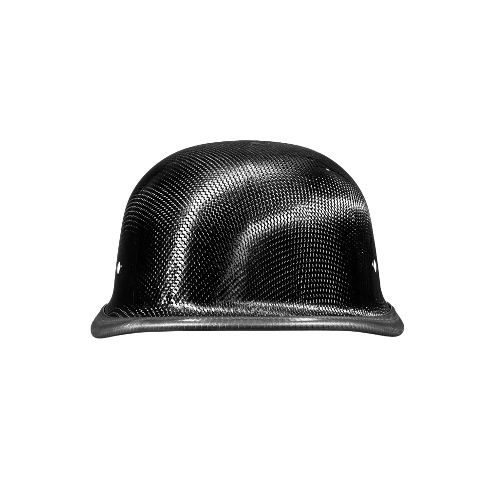 Novelty German Helmet - Grey Carbon Fiber - Image 5