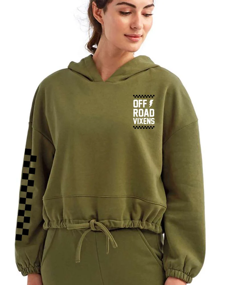 Obsessed Oversized Cropped Hoodie - Off-Road Vixens - Image 5