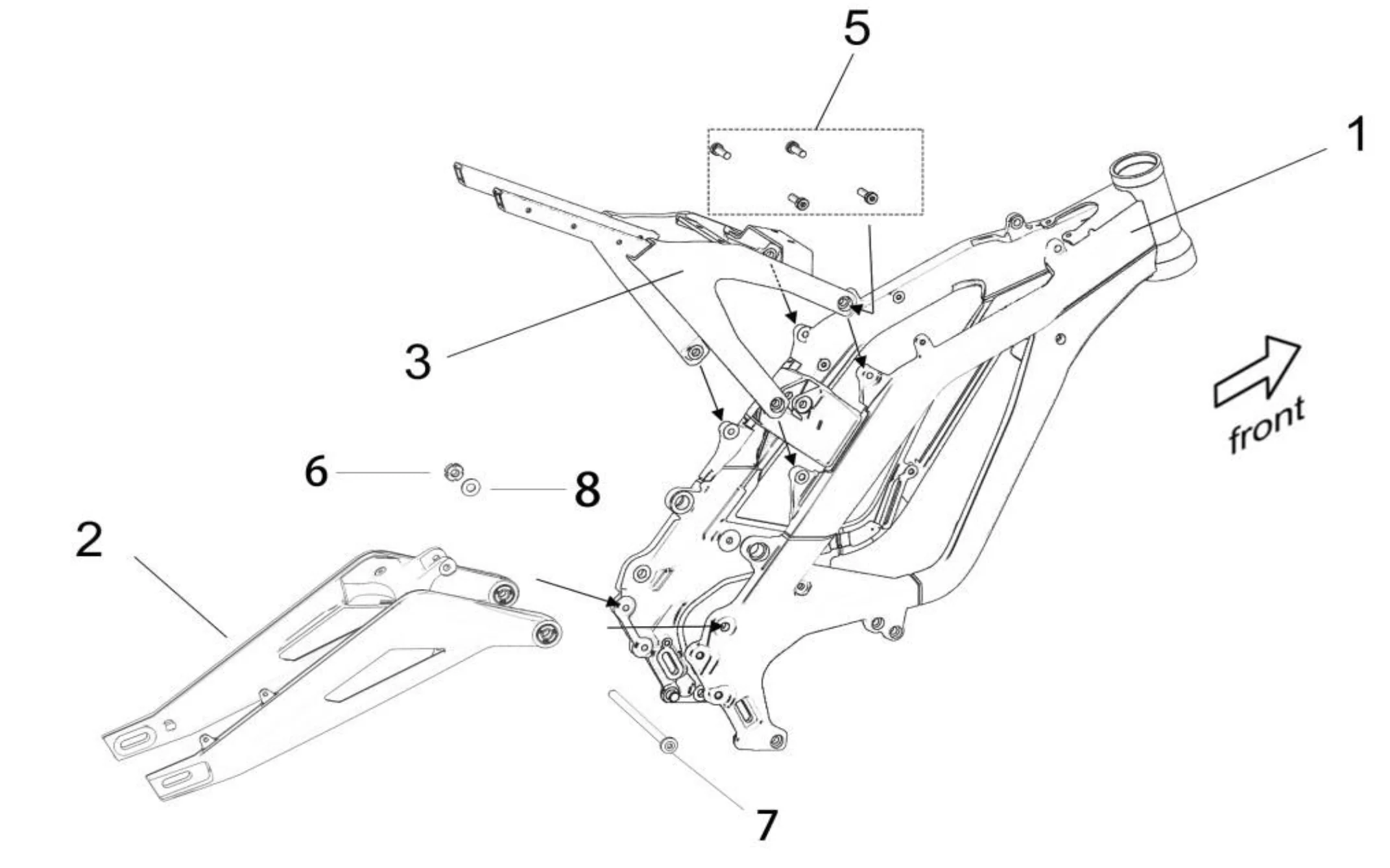 OEM Jackshaft Axle and Crown Nut - Image 2