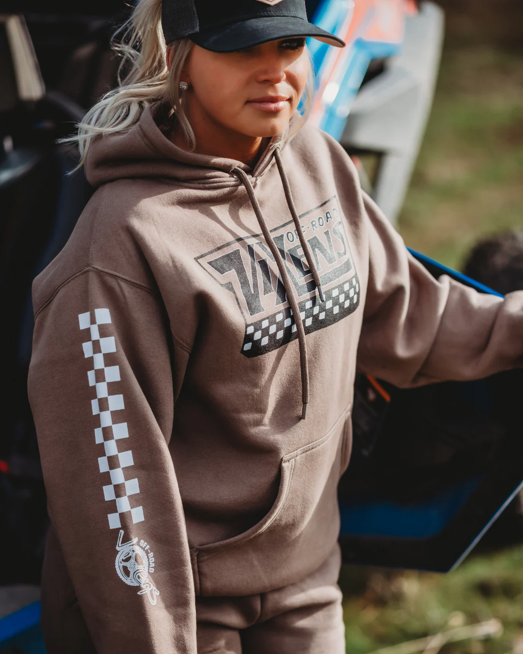 Off the Wall Heavy Weight Hoodie - Brown - Image 3