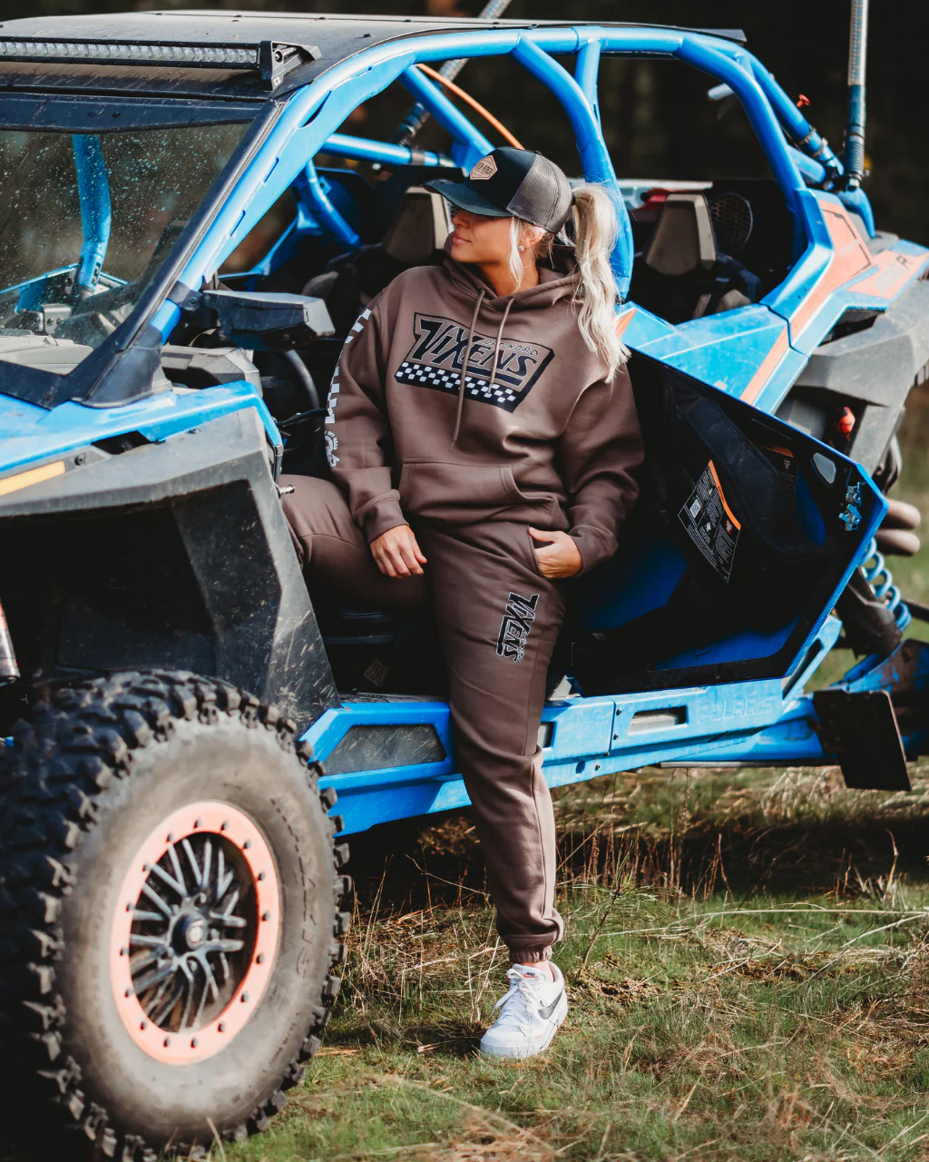 Off the Wall Heavy Weight Hoodie - Brown - Image 4