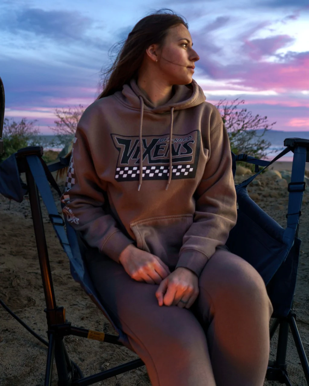 Off the Wall Heavy Weight Hoodie - Brown - Image 8