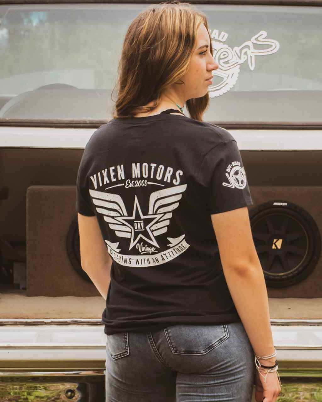 ORV Attitude Ladies V-Neck Tee - Image 7