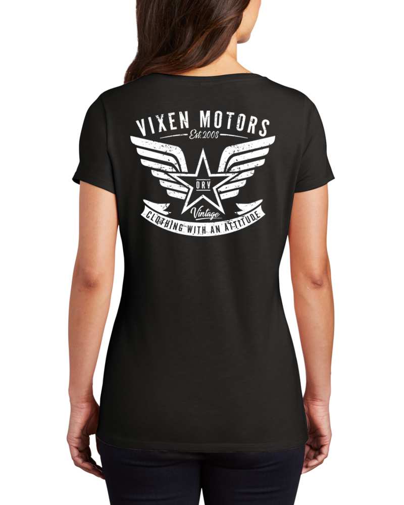ORV Attitude Ladies V-Neck Tee - Image 9