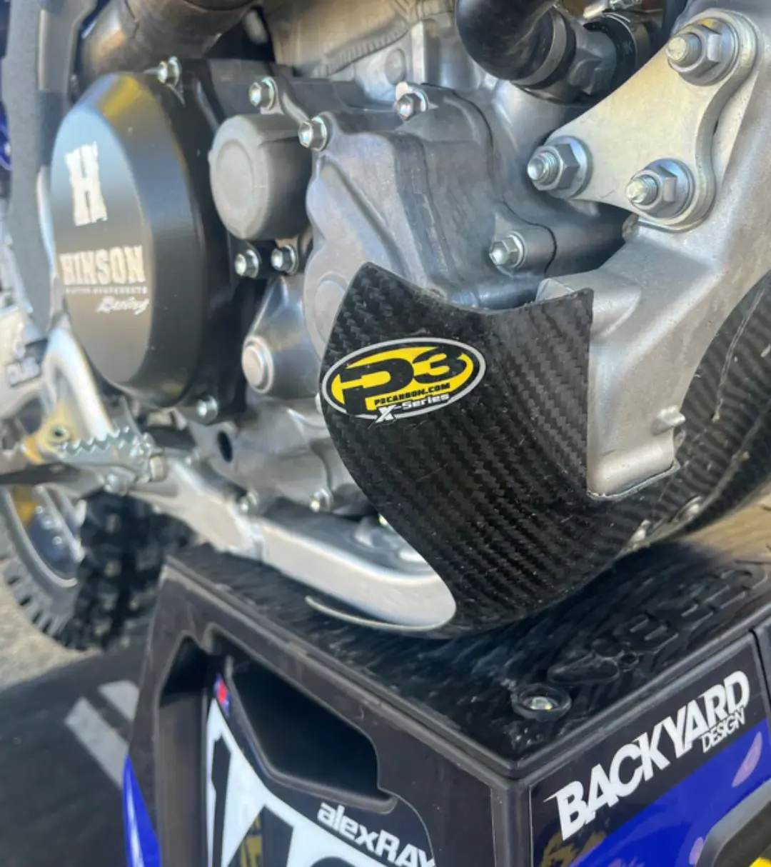 P3 Carbon Fiber Skid Plate - Enduro - 2017-2022 - Husqvarna - TC 250 / TX 300 - Image 6