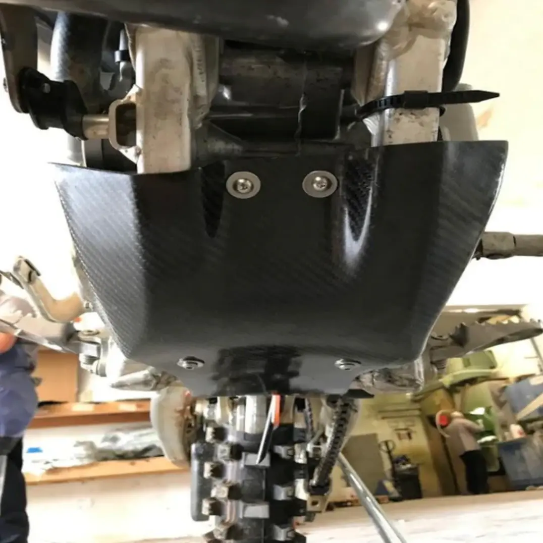 P3 Carbon Fiber Skid Plate - Factory Replica - 2019-2023 - Kawasaki  - KX450F - Image 2