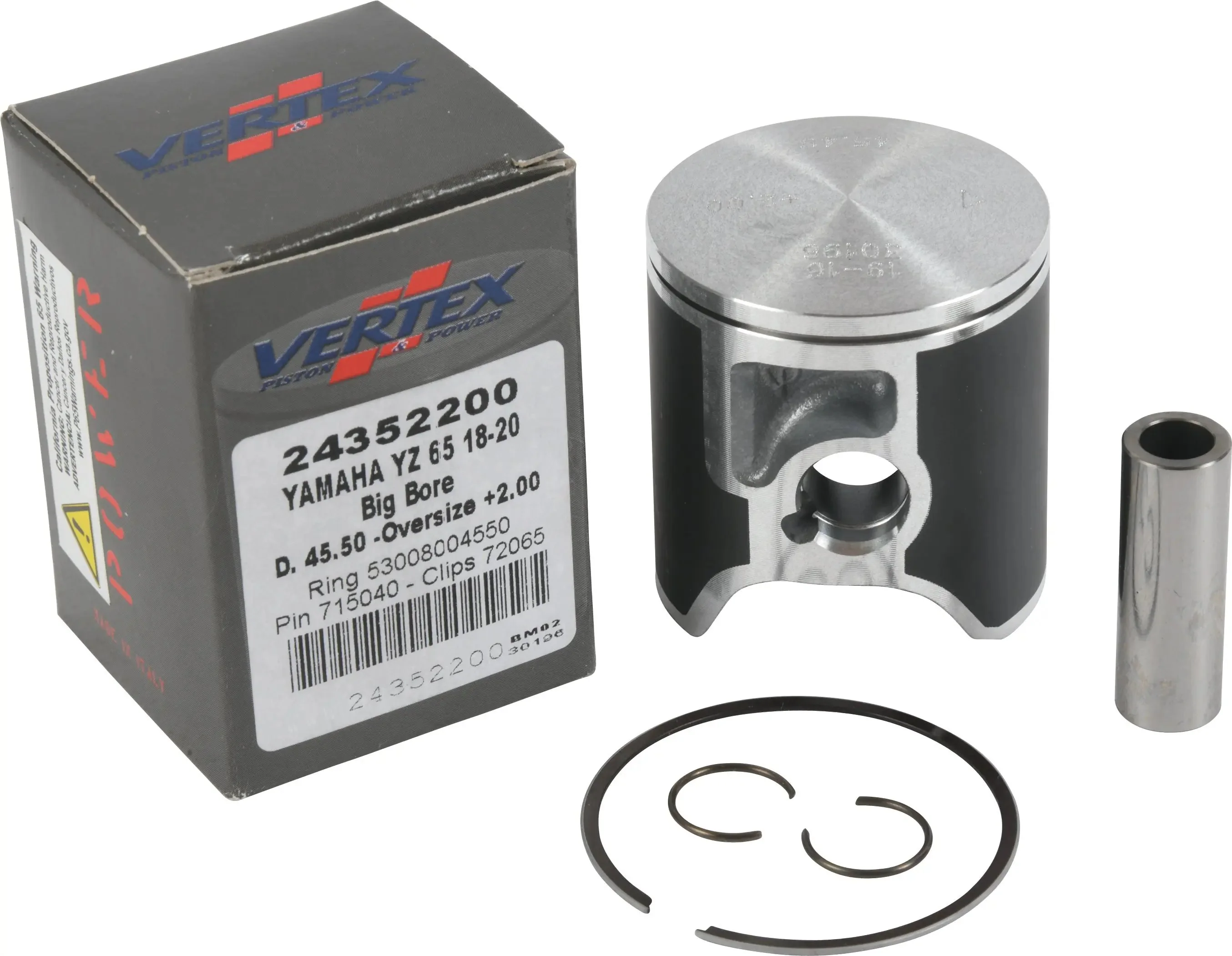 Piston Kit Bb Cast 45.45/+2.00 Yam - Image 2