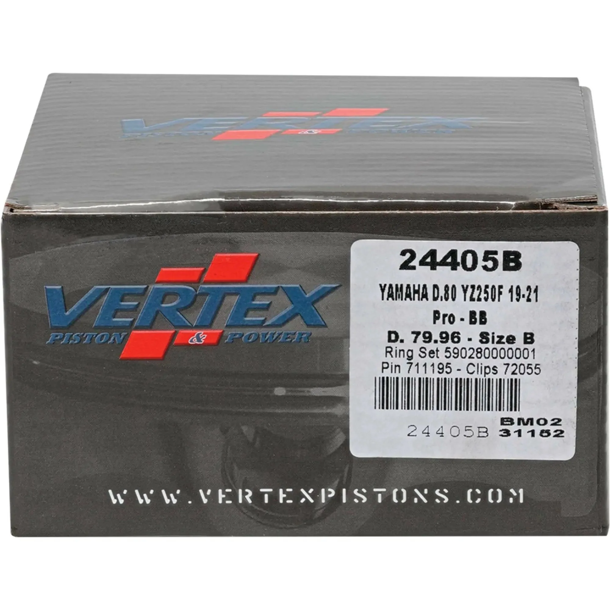 Piston Kit Bb Forged 79.96/+3.00 13.8:1 Yam - Image 3