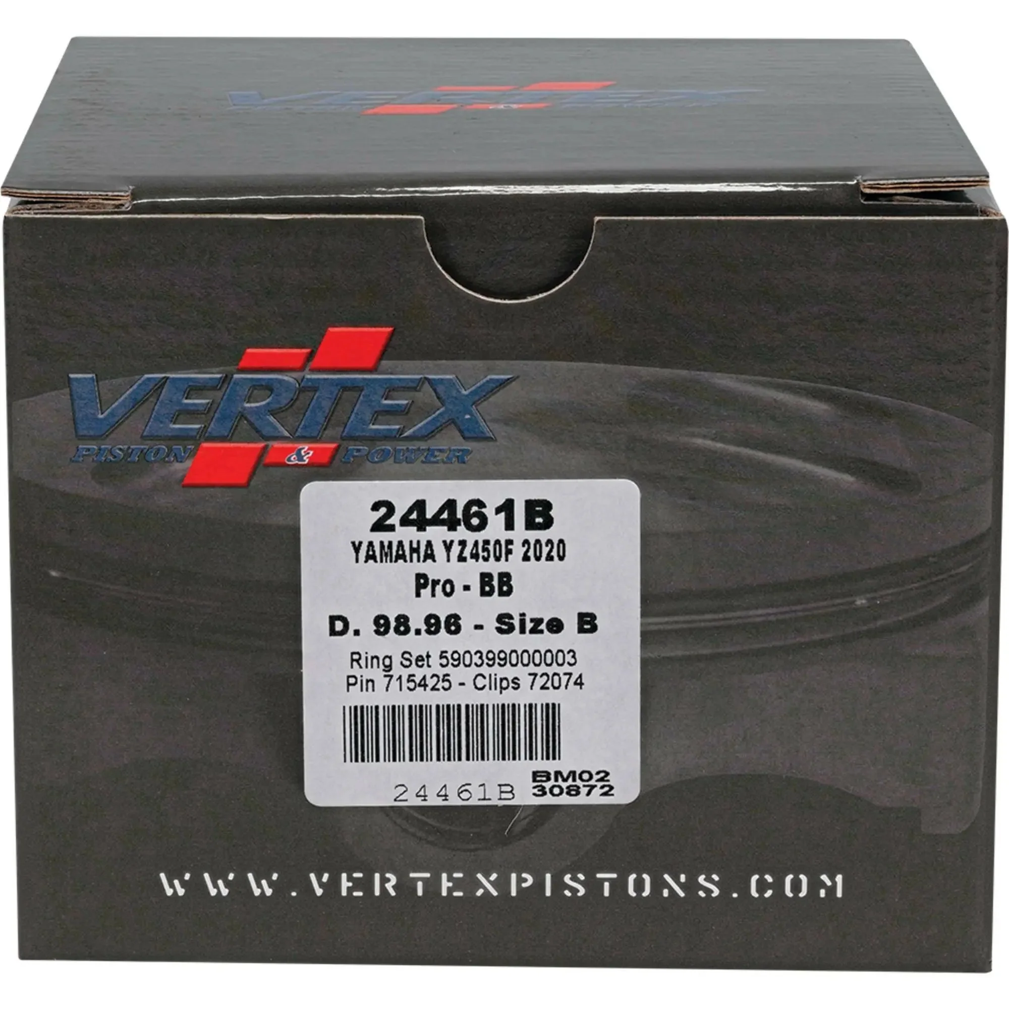 Piston Kit Bb Forged 98.96/+2.00 12.8:1 Yam - Image 3
